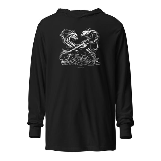 CAT ROOTS (W8) - Unisex Hooded long-sleeve tee