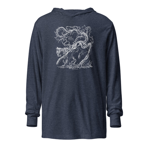 CAT ROOTS (W2) - Unisex Hooded long-sleeve tee