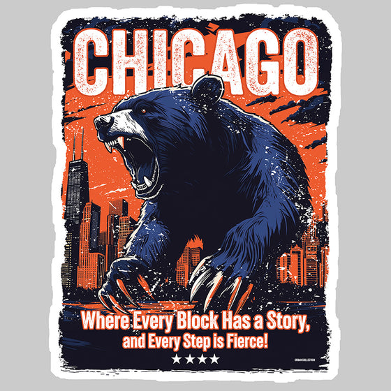 [CITYFAN] CHICAGO 2 (Unisex Premium Sweatshirt) - [ORBAN COLLECTION]