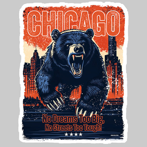 [CITYFAN] CHICAGO 3 (Unisex Premium Sweatshirt) - [ORBAN COLLECTION]