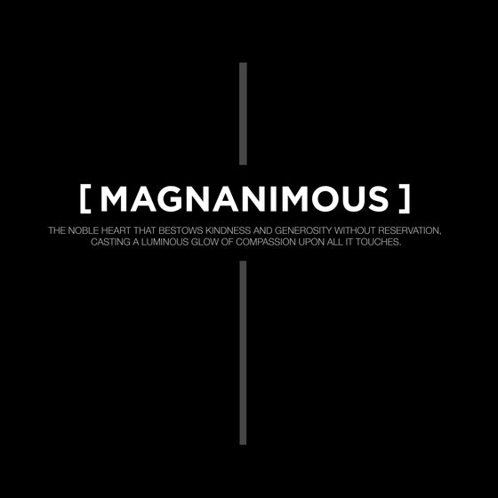 [CROSSWORDS] MAGNANIMOUS (Framed Print)