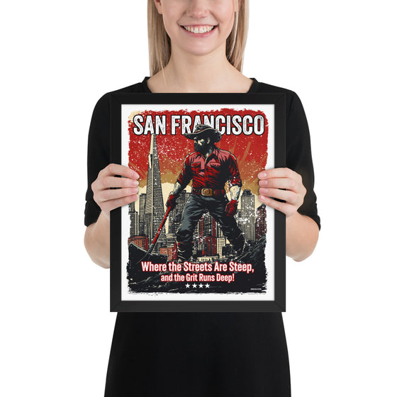 [CITYFAN] SAN FRANCISCO 4 (Framed Print)