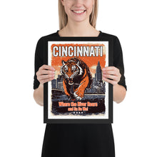  [CITYFAN] CINCINNATI 3 (Framed Print)