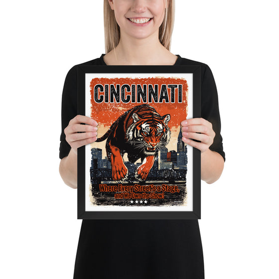 [CITYFAN] CINCINNATI 1 (Framed Print)