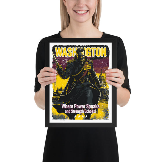 [CITYFAN] WASHINGTON 3 (Framed Print)