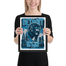  [CITYFAN] DETROIT 2 (Framed Print)