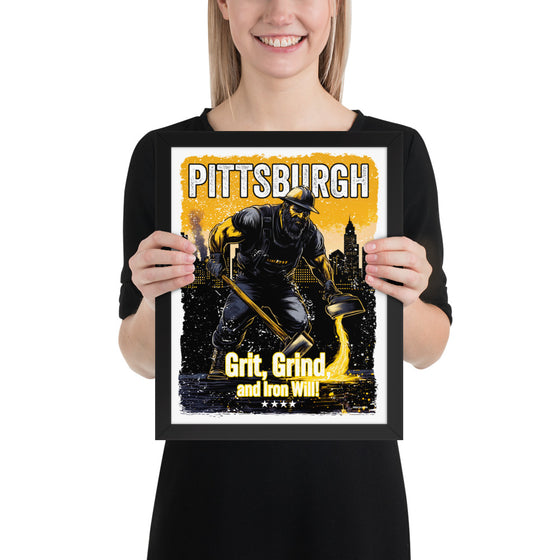 [CITYFAN] PITTSBURGH 3 (Framed Print)