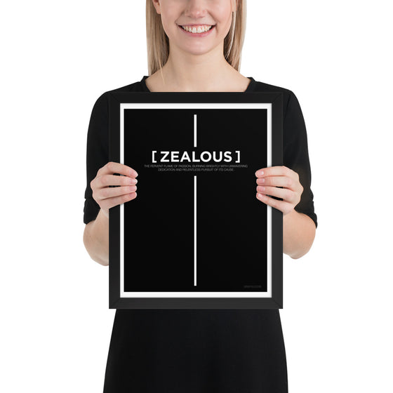 [CROSSWORDS] ZEALOUS (Framed Print)