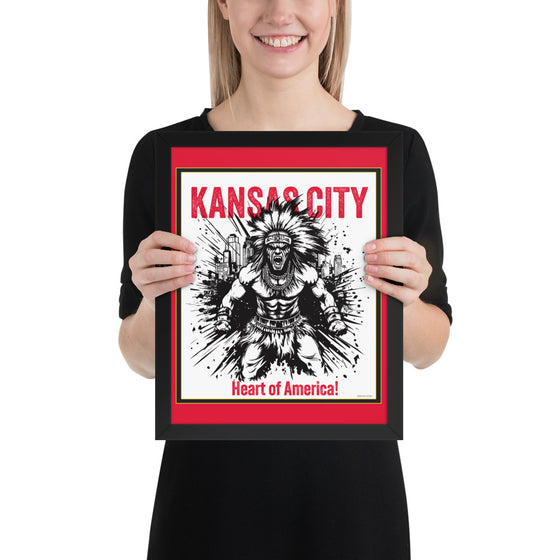 [CITYFAN] KANSAS CITY 04 (Framed Print)