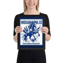  [CITYFAN] INDIANAPOLIS 01 (Framed Print)