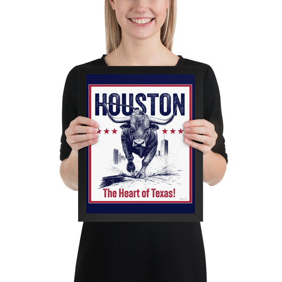 [CITYFAN] HOUSTON 02 (Framed Print)