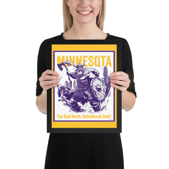 [CITYFAN] MINNESOTA 01 (Framed Print)