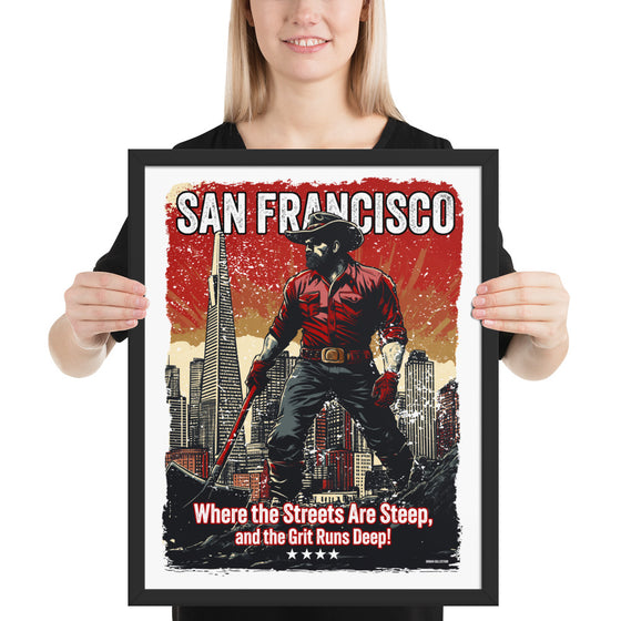 [CITYFAN] SAN FRANCISCO 4 (Framed Print)