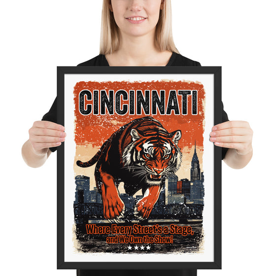 [CITYFAN] CINCINNATI 1 (Framed Print)