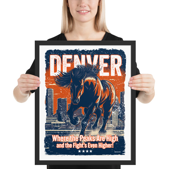 [CITYFAN] DENVER 3 (Framed Print)