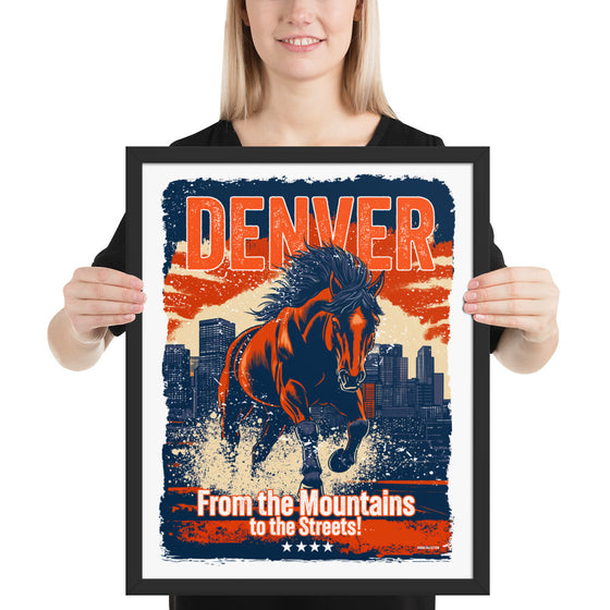 [CITYFAN] DENVER 1 (Framed Print)