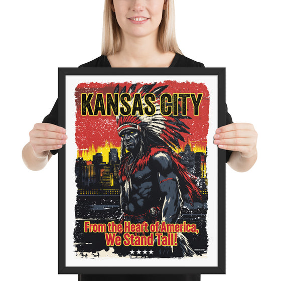 [CITYFAN] KANSAS CITY 3 (Framed Print)