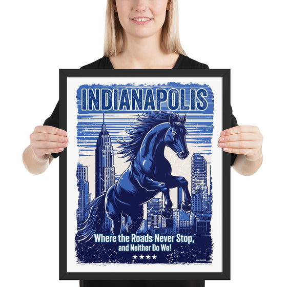 [CITYFAN] INDIANAPOLIS 2 (Framed Print)