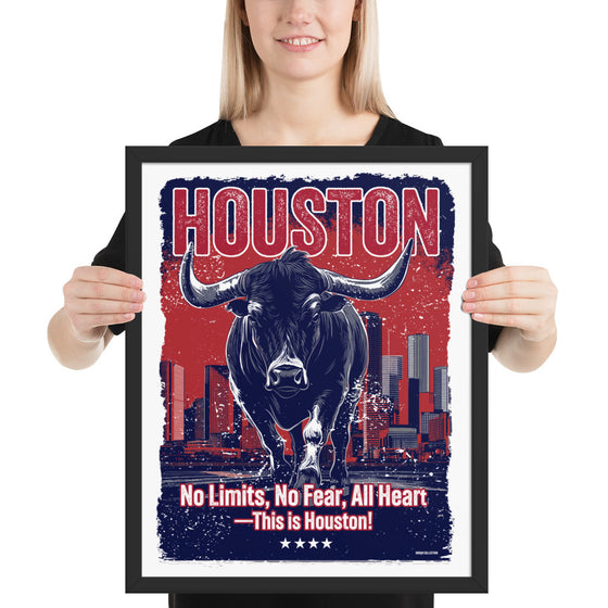 [CITYFAN] HOUSTON 1 (Framed Print)