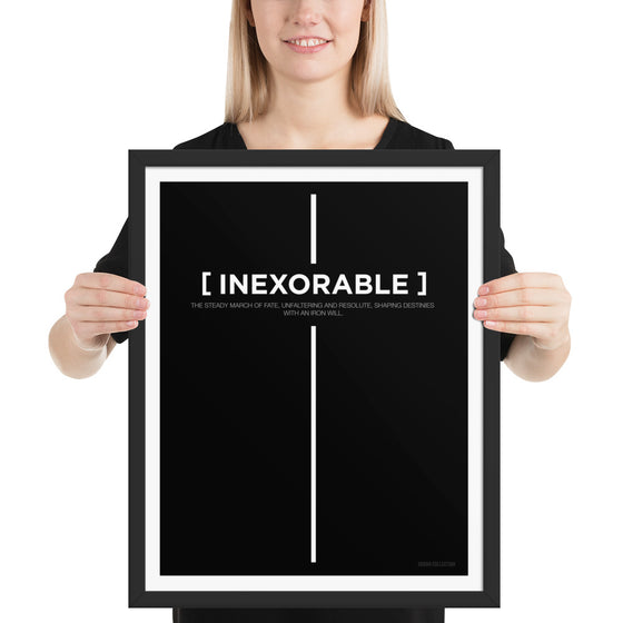 [CROSSWORDS] INEXORABLE (Framed Print)