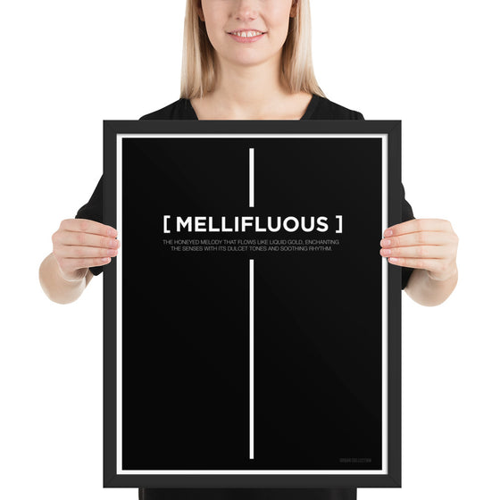 [CROSSWORDS] MELLIFLUOUS (Framed Print)