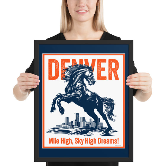 [CITYFAN] DENVER 02 (Framed Print)