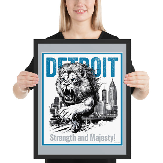 [CITYFAN] DETROIT 01 (Framed Print)