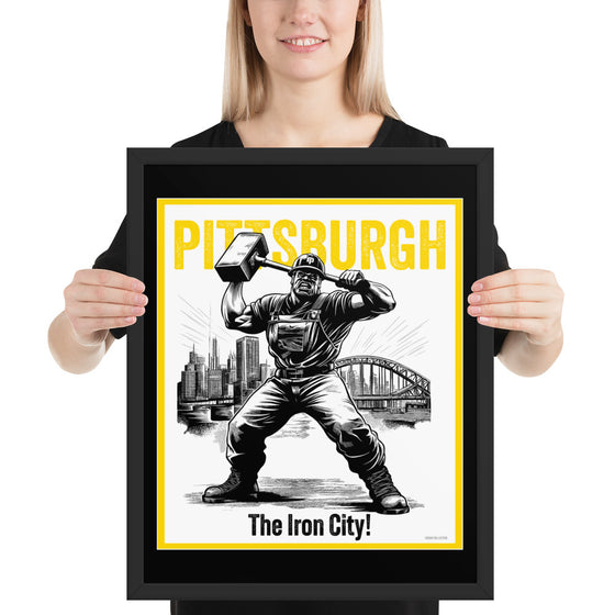 [CITYFAN] PITTSBURGH 01 (Framed Print)