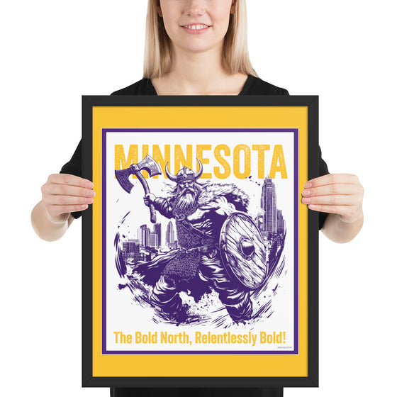 [CITYFAN] MINNESOTA 01 (Framed Print)