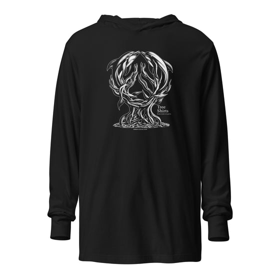 DOLPHIN ROOTS (W6) - Unisex Hooded long-sleeve tee