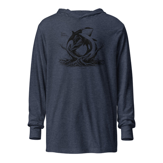 WHALE ROOTS (B1) - Unisex Hooded long-sleeve tee