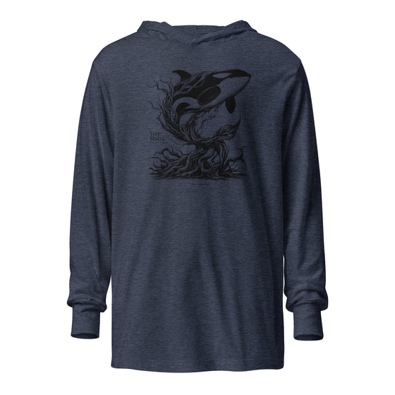 WHALE ROOTS (B3) - Unisex Hooded long-sleeve tee