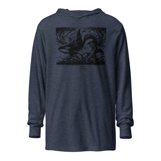 WHALE ROOTS (B6) - Unisex Hooded long-sleeve tee