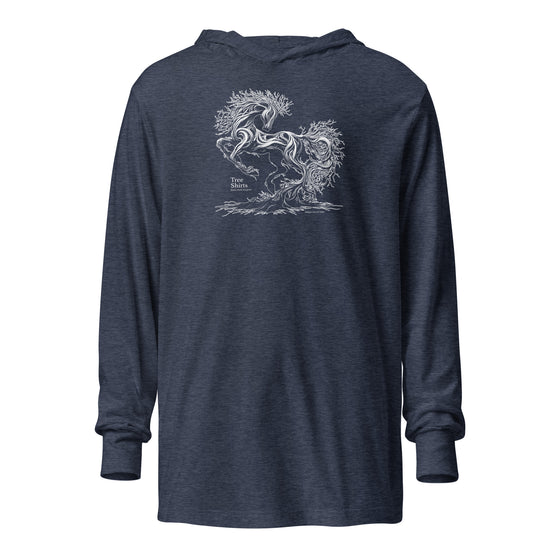 HORSE ROOTS (W4) - Unisex Hooded long-sleeve tee