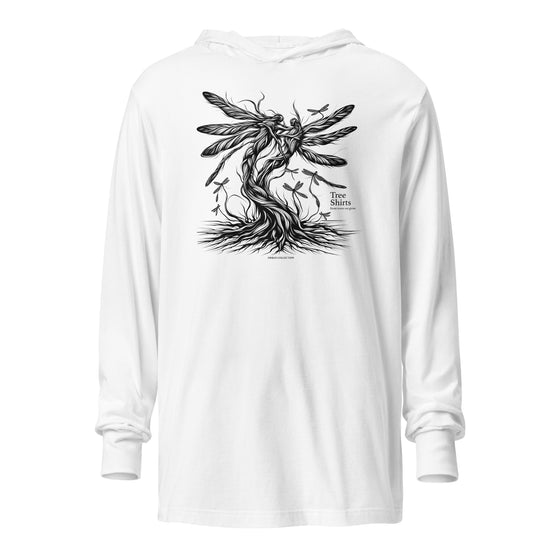 DRAGONFLY ROOTS (B1) - Unisex Hooded long-sleeve tee