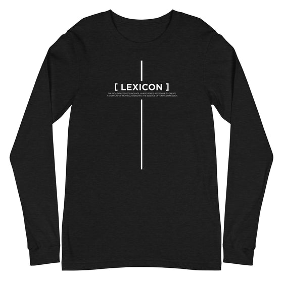 [CROSSWORDS] LEXICON (Unisex Long Sleeve Tee)