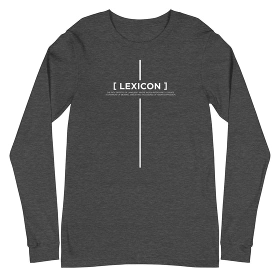 [CROSSWORDS] LEXICON (Unisex Long Sleeve Tee)