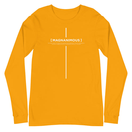 [CROSSWORDS] MAGNANIMOUS (Unisex Long Sleeve Tee)