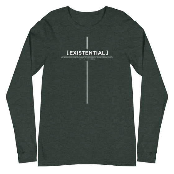 [CROSSWORDS] EXISTENTIAL (Unisex Long Sleeve Tee)