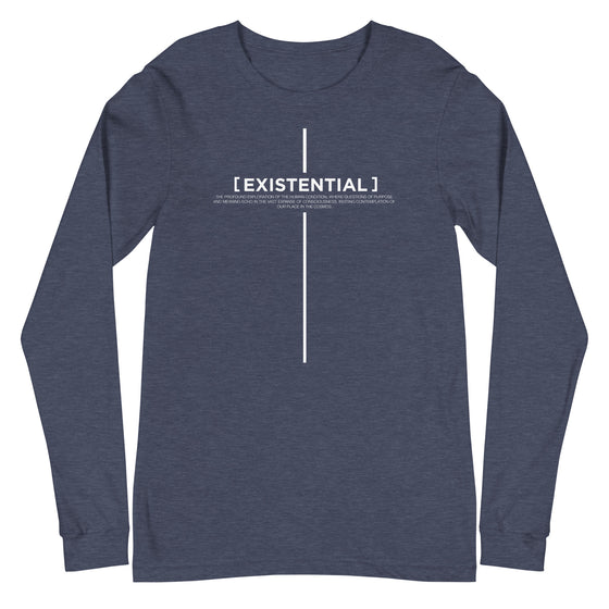 [CROSSWORDS] EXISTENTIAL (Unisex Long Sleeve Tee)