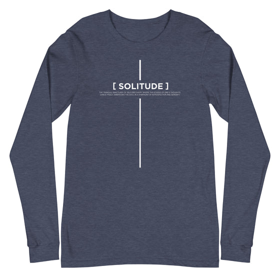 [CROSSWORDS] SOLITUDE (Unisex Long Sleeve Tee)