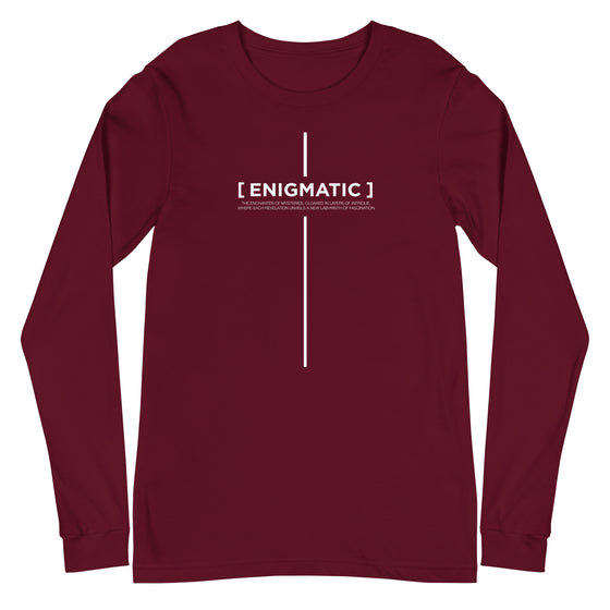 [CROSSWORDS] ENIGMATIC (Unisex Long Sleeve Tee)