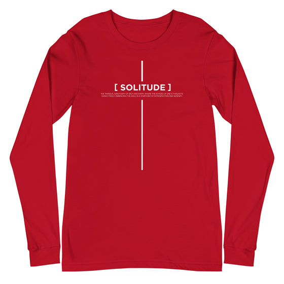 [CROSSWORDS] SOLITUDE (Unisex Long Sleeve Tee)