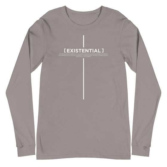 [CROSSWORDS] EXISTENTIAL (Unisex Long Sleeve Tee)