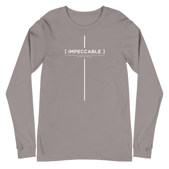 [CROSSWORDS] IMPECCABLE (Unisex Long Sleeve Tee)