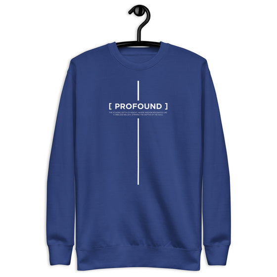 [CROSSWORDS] PROFOUND (Unisex Premium Sweatshirt)