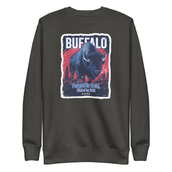 [CITYFAN] BUFFALO 3 (Unisex Premium Sweatshirt) - [ORBAN COLLECTION]